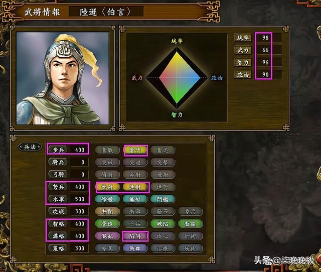 三国志系列1-14代，东吴的擎天柱陆逊有哪些变化？