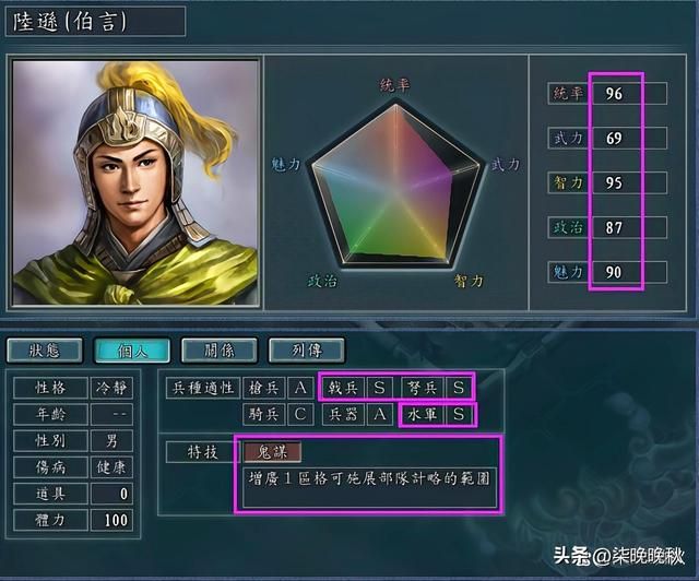 三国志系列1-14代，东吴的擎天柱陆逊有哪些变化？