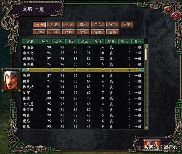 三国志9大明王朝_朱元璋阵营的头部梯队经历了怎样的换血？