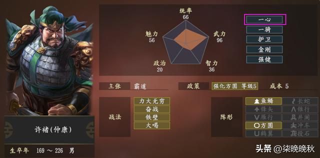 三国志14_（虚实，一心，勇将，远矢，奏乐）五大个性分析