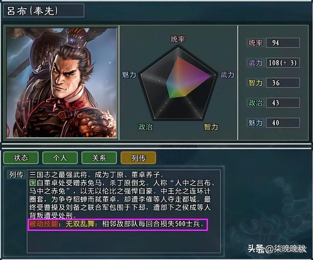 三国志11大浪淘沙_吕布、张辽和高顺打造顶配骑兵天团