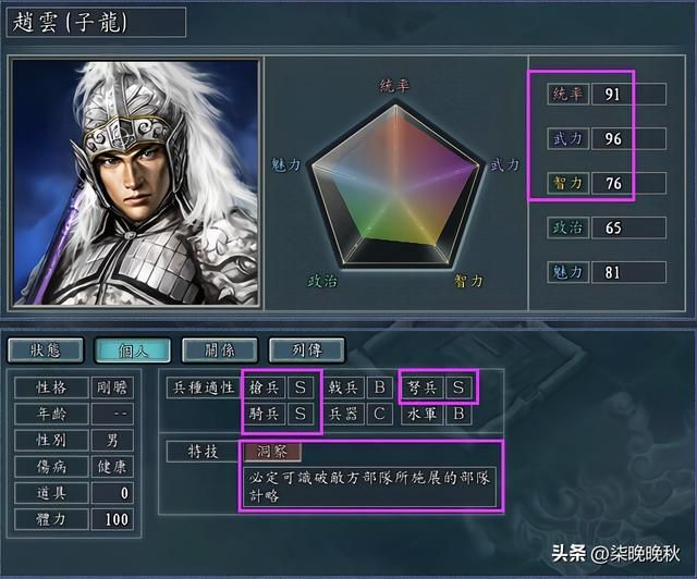 三国志系列1-14代，赵云的属性和特技经历了哪些变化？