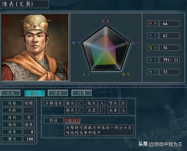 三国志11：霸王并不适合武力顶级自身特技好的武将