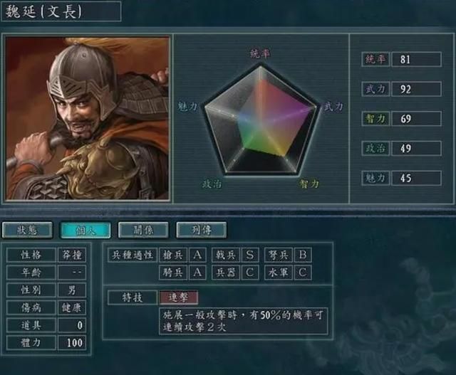 三国志11：这个A属性枪将，几乎枪枪爆！
