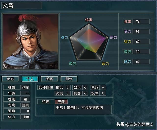 各领风骚 三国志11：游戏后期超强名将大盘点