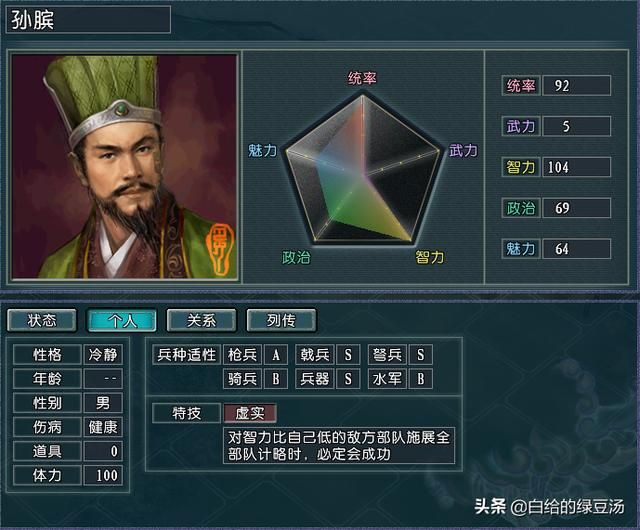 三国志11血色衣冠：三星势力，真正的扮猪吃老虎
