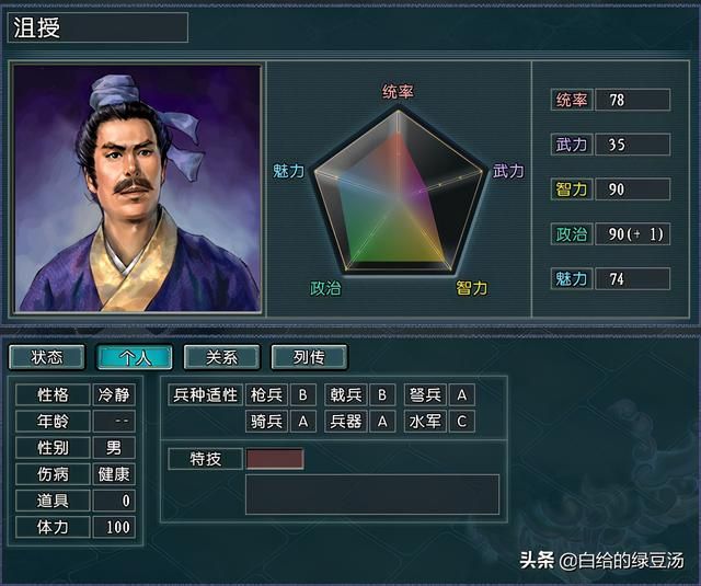 三国志11：武将风华、文官落寞，十大令人惋惜文官