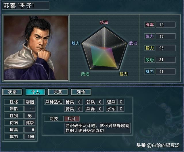 外强中干三国志11血色衣冠：看似强大，实际却颇受限制的特技