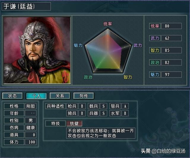 三国志11：耳熟能详却在游戏中容易被忽略的高魅力武将！逐鹿）