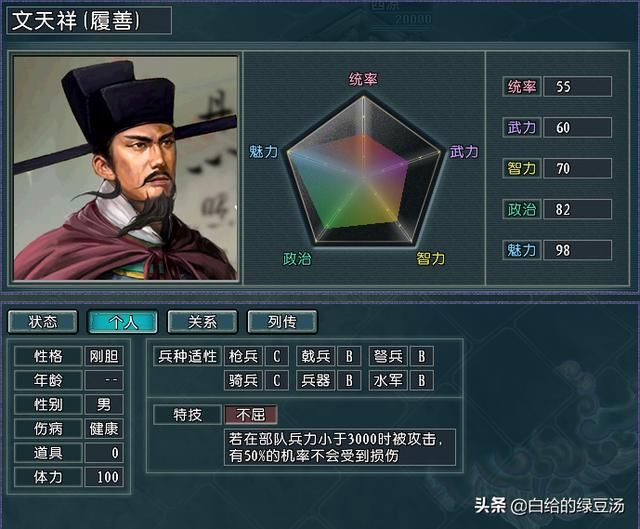 三国志11：耳熟能详却在游戏中容易被忽略的高魅力武将！逐鹿）