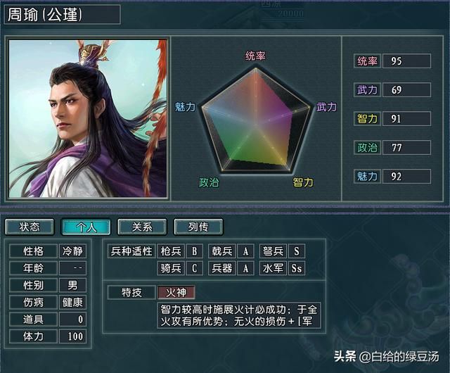 三国志11：耳熟能详却在游戏中容易被忽略的高魅力武将！逐鹿）