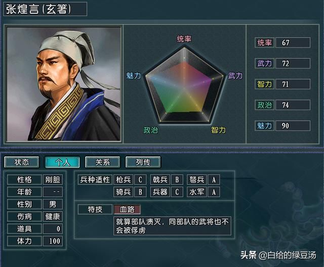 三国志11：耳熟能详却在游戏中容易被忽略的高魅力武将！逐鹿）