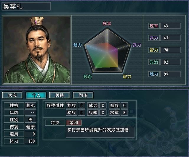 三国志11血色衣冠：高属性小透明武将大盘点
