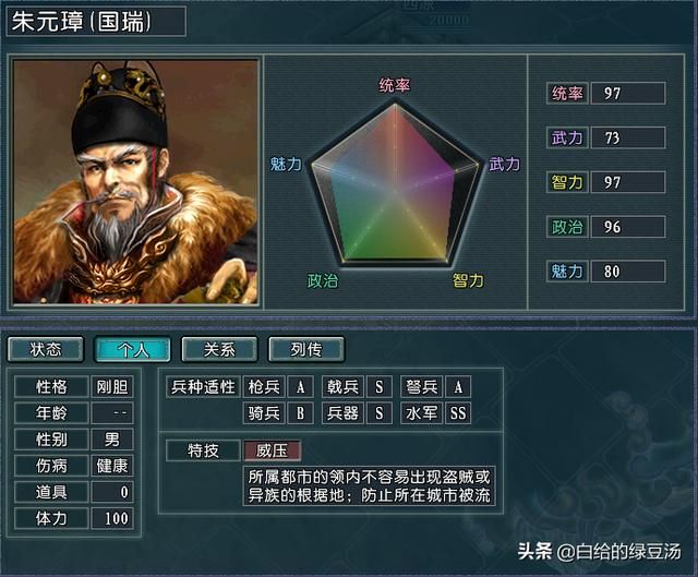 三国志11：游戏中另类的名将“专属”特技（血色、逐鹿）