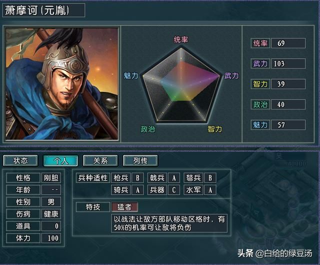 三国志11番外：游戏中各个时期的第一武将花落谁家？（下）