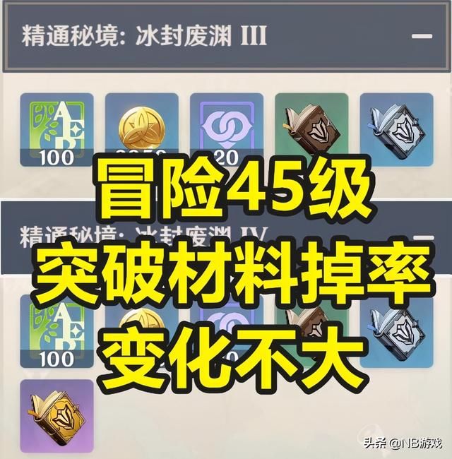 原神：45级冒险突破，必得橙圣遗物，选择卡级与刮痧