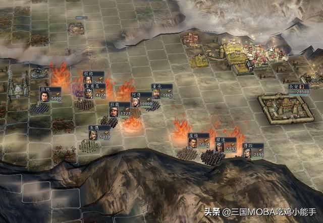 三国志11：不同方向的5个城市存在克制关系，防守难度各异