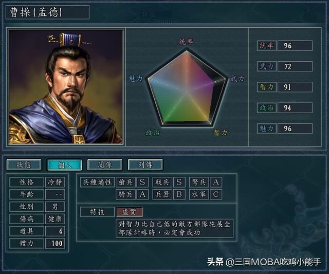三国志之厉害的武将计略和战法：只有这五人