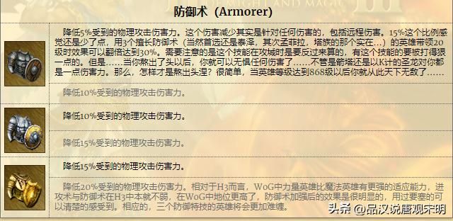 英雄无敌3：属性对比 武力、防御、威力、敏捷，哪个最优？