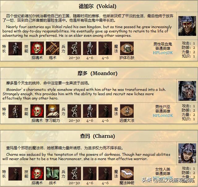 英雄无敌3：九种族的T0级牌面英雄数量揭秘