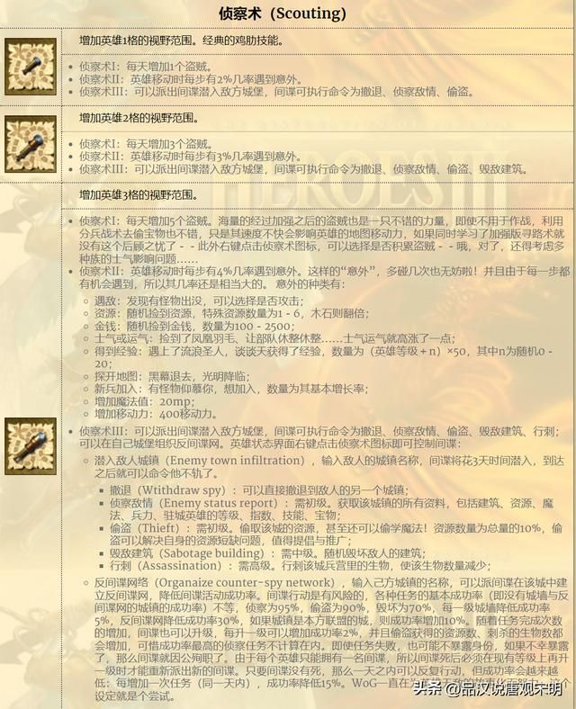 英雄无敌3技能魅力：从T0到T4，28英雄的技能实力揭晓！