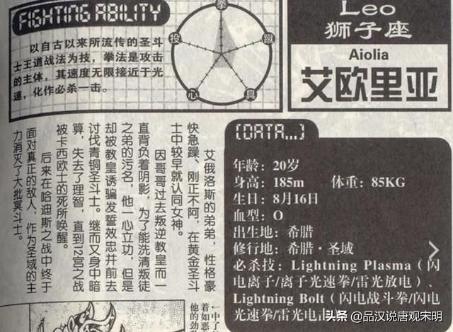 圣斗士大全排名，终极第一是谁？