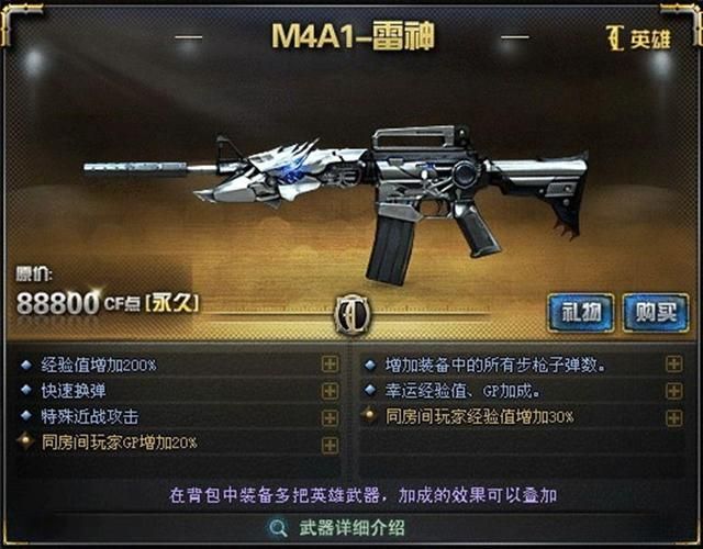 雷神M4：震撼穿越火线的绝对霸主