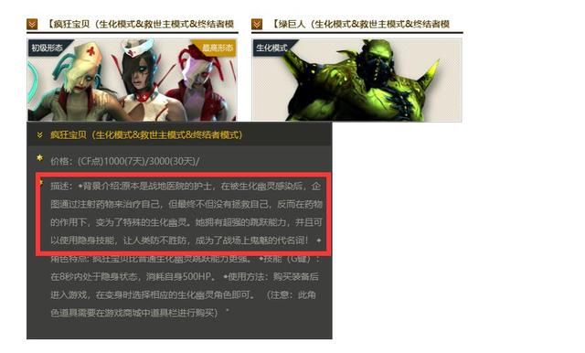 首个女性终结者的背景剧情：CF生化角色之谜揭秘