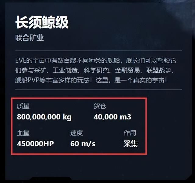 EVE挖矿达人的选装绝对不会错过长须鲸级