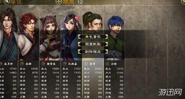 侠客风云传前传队友谁才是你的最强战力