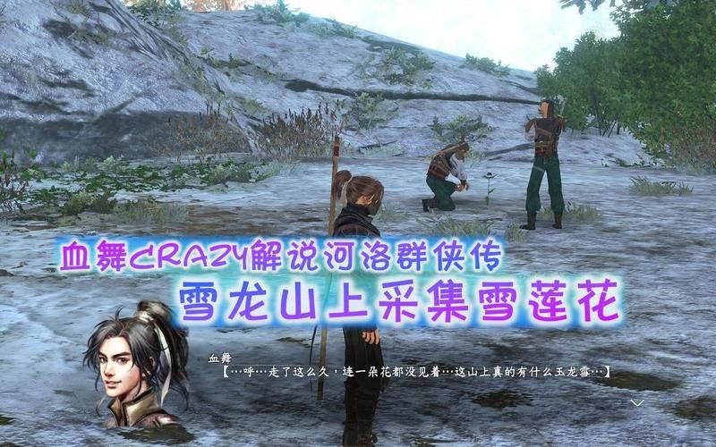 河洛群侠传玉龙雪莲花2个人找不到 难道是猎鹰部落附近