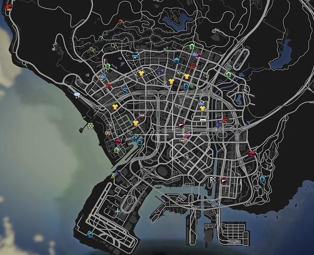 gta5完整地图 带地名带你领略洛圣都的风光