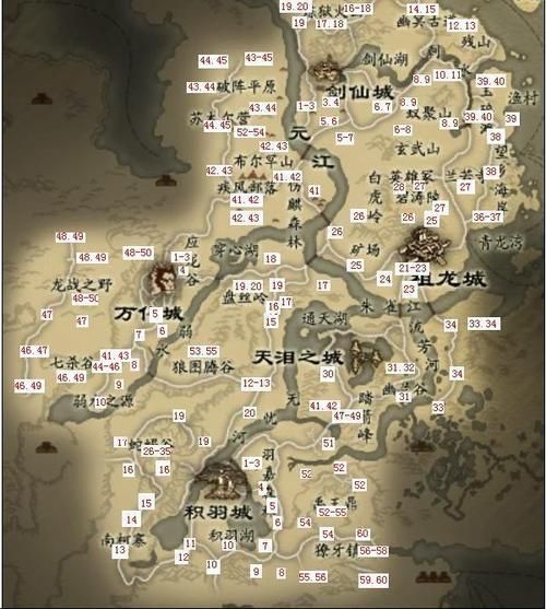 完美世界地域划分地图下界八域有哪些主要势力