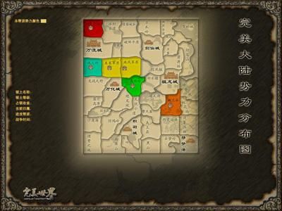 完美世界地域划分地图下界八域有哪些主要势力