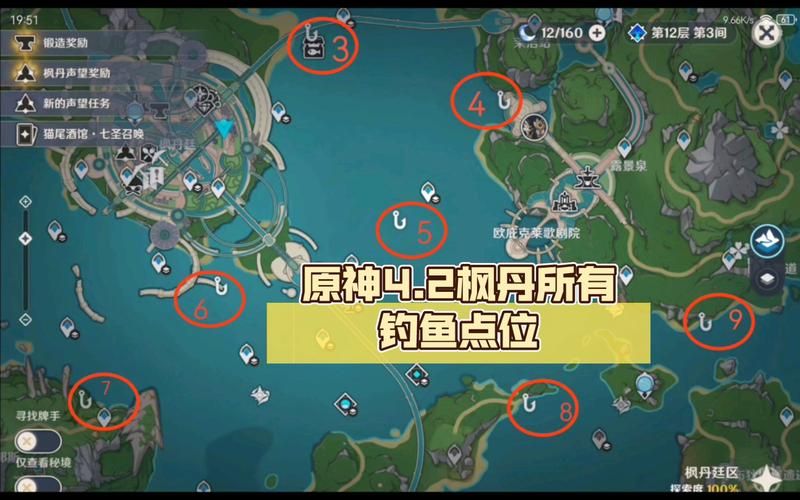 钓鱼点原神你都去过几个了