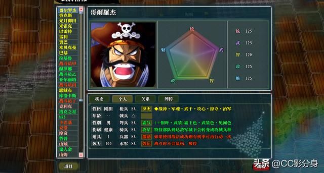 三国志11动漫剧本：海贼王罗杰势力盘点