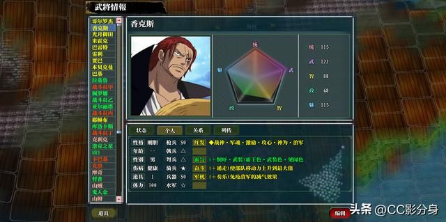 三国志11动漫剧本：海贼王罗杰势力盘点