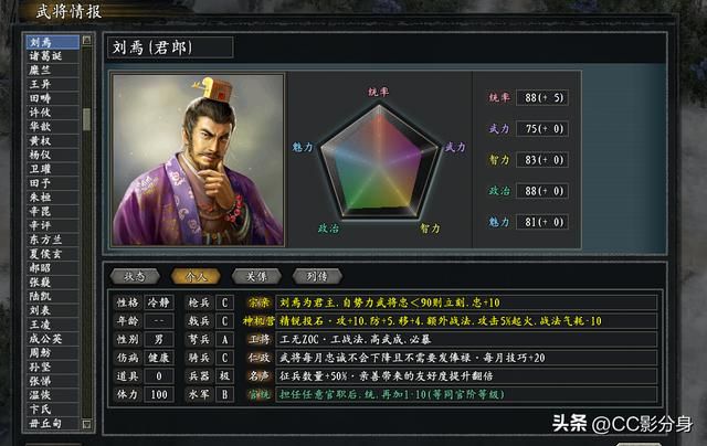 三国志11惊鸿：野心勃勃的汉室宗亲，馊主意百出
