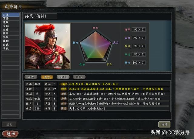 三国志11惊鸿：江东小霸王孙伯符