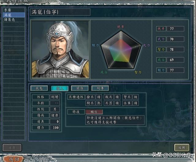 三国志11，辅佐真的很强了，你知道不？