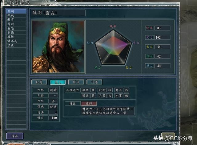 三国志11血色衣冠6.0sp4：品品游戏中的蜀汉五虎上将
