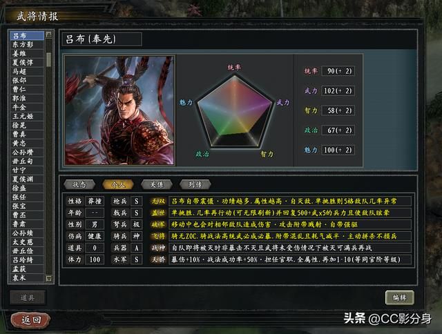 三国志11惊鸿：包头吕布在此，谁人与我决一死战