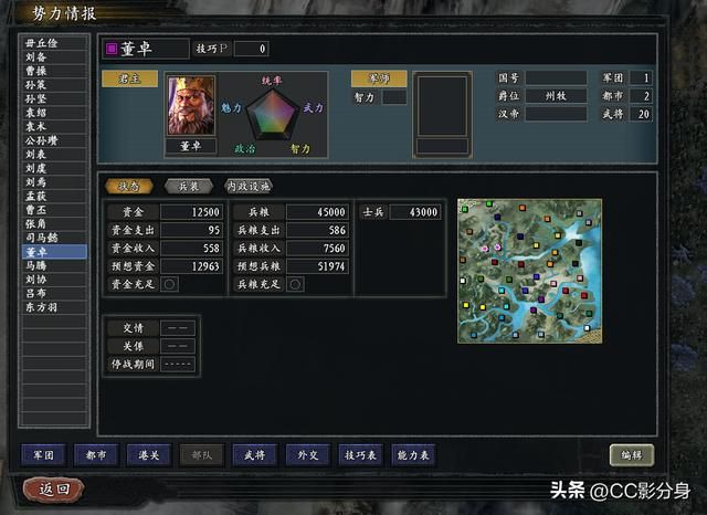 三国志11惊鸿：只要钱粮足够，飞熊军足以力敌各地英雄