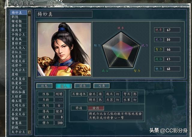 三国志11血色衣冠：盘点游戏中的未登场女将，还是有点弱的
