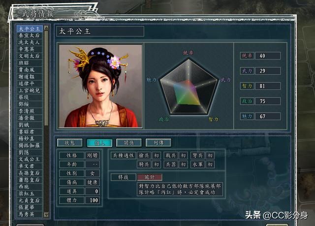三国志11血色衣冠：盘点游戏中的未登场女将，还是有点弱的