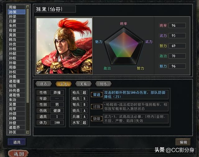 三国志11大浪淘沙5.0：吴国孙坚势力综合分析