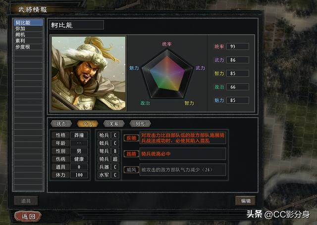 三国志11大浪淘沙5.0：漠北王者柯比能