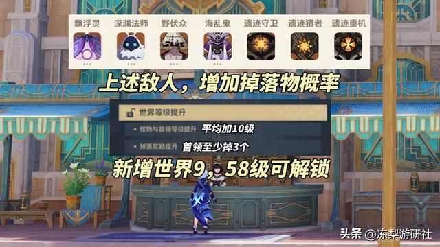 原神5.0大优化！世界9开启，猎人剧团套可合成，特产追踪功能来啦