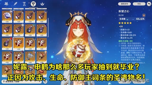 原神：须弥版圣遗物词条分布概率，还在秘境坐牢么？破防大可不必