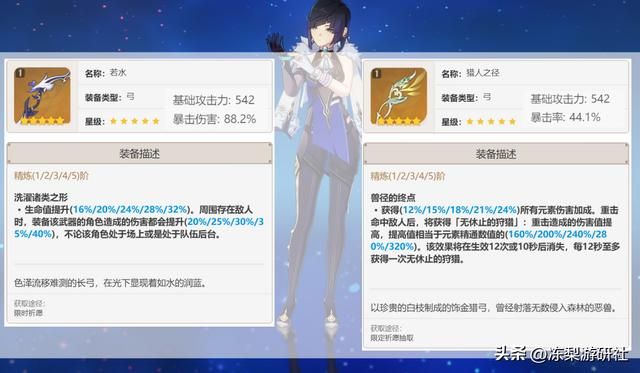 原神：夜兰11种武器伤害对比！没有若水别慌，仍有不少好选择
